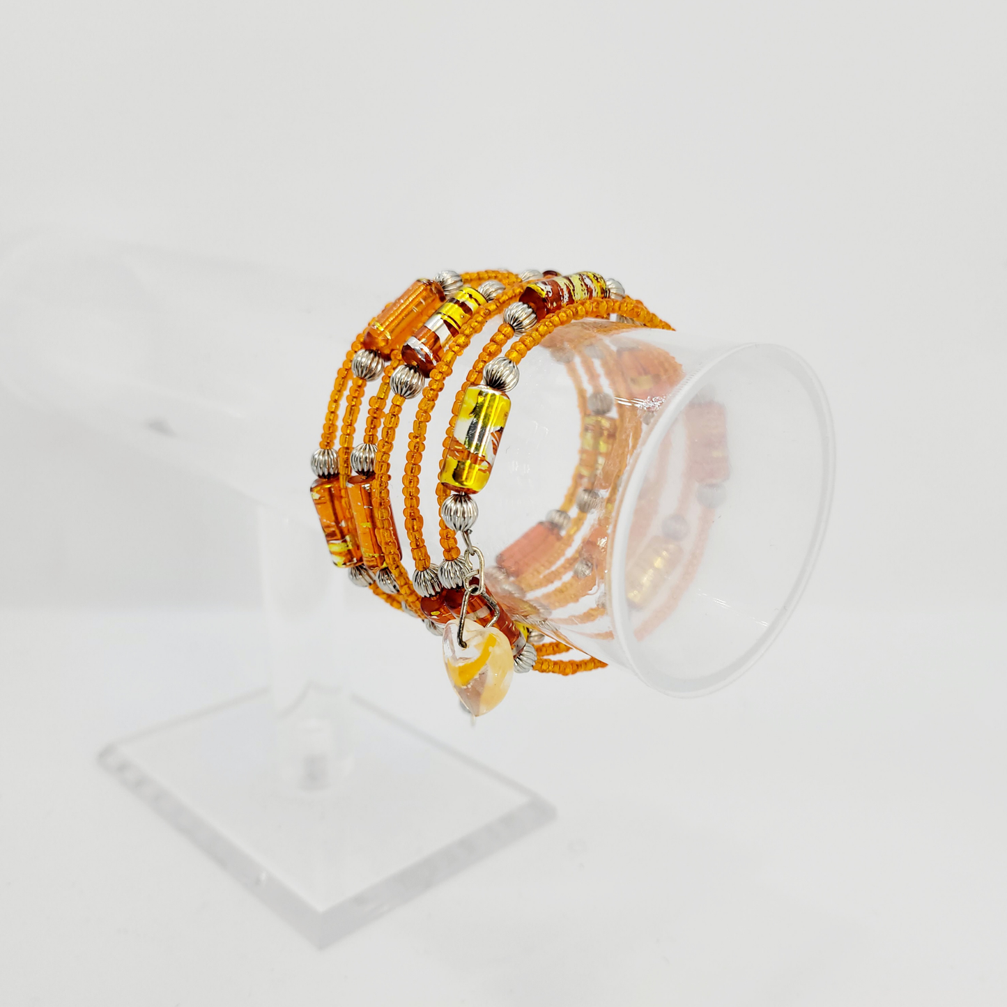 Orange Wrap Bracelet