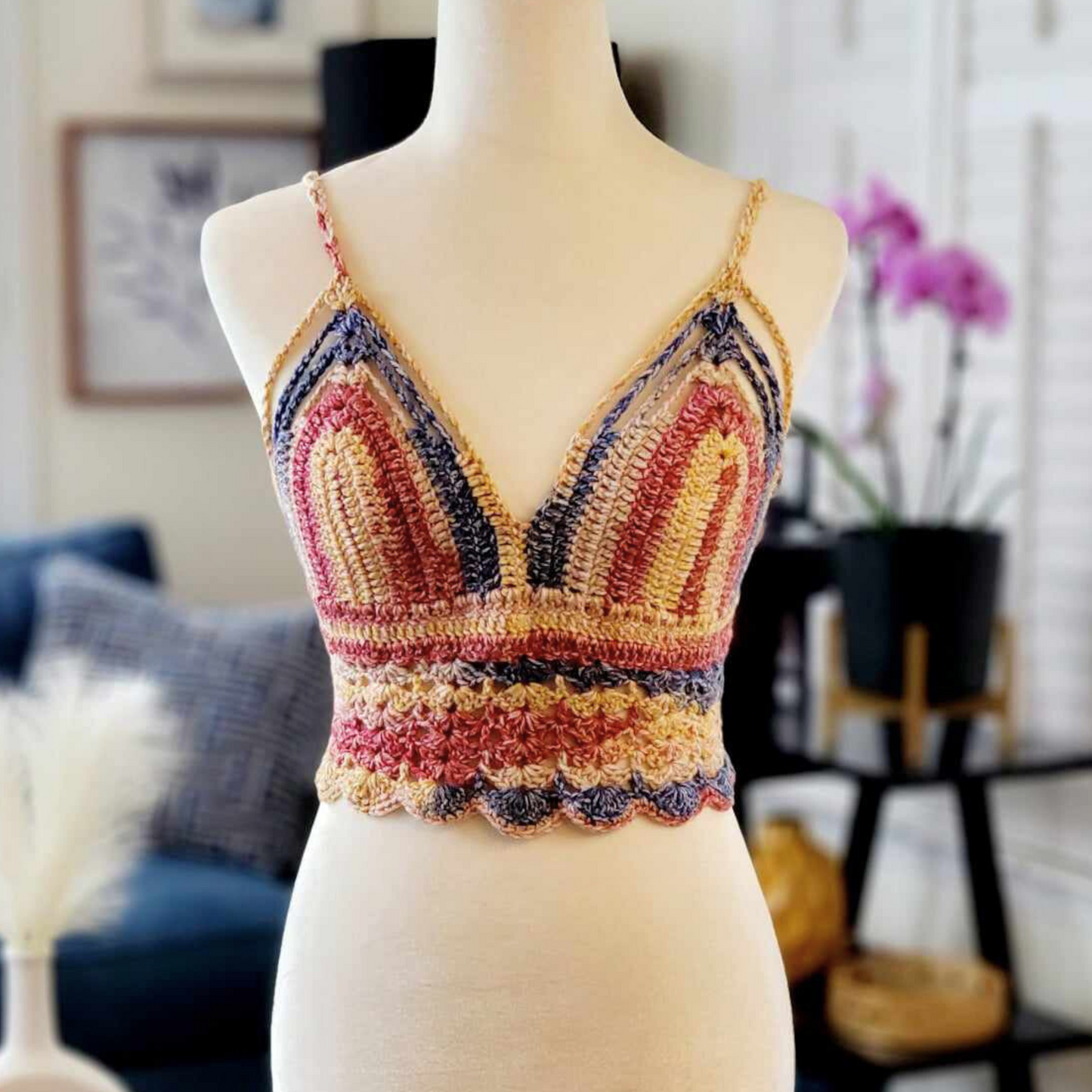 Multicolor Crop Top