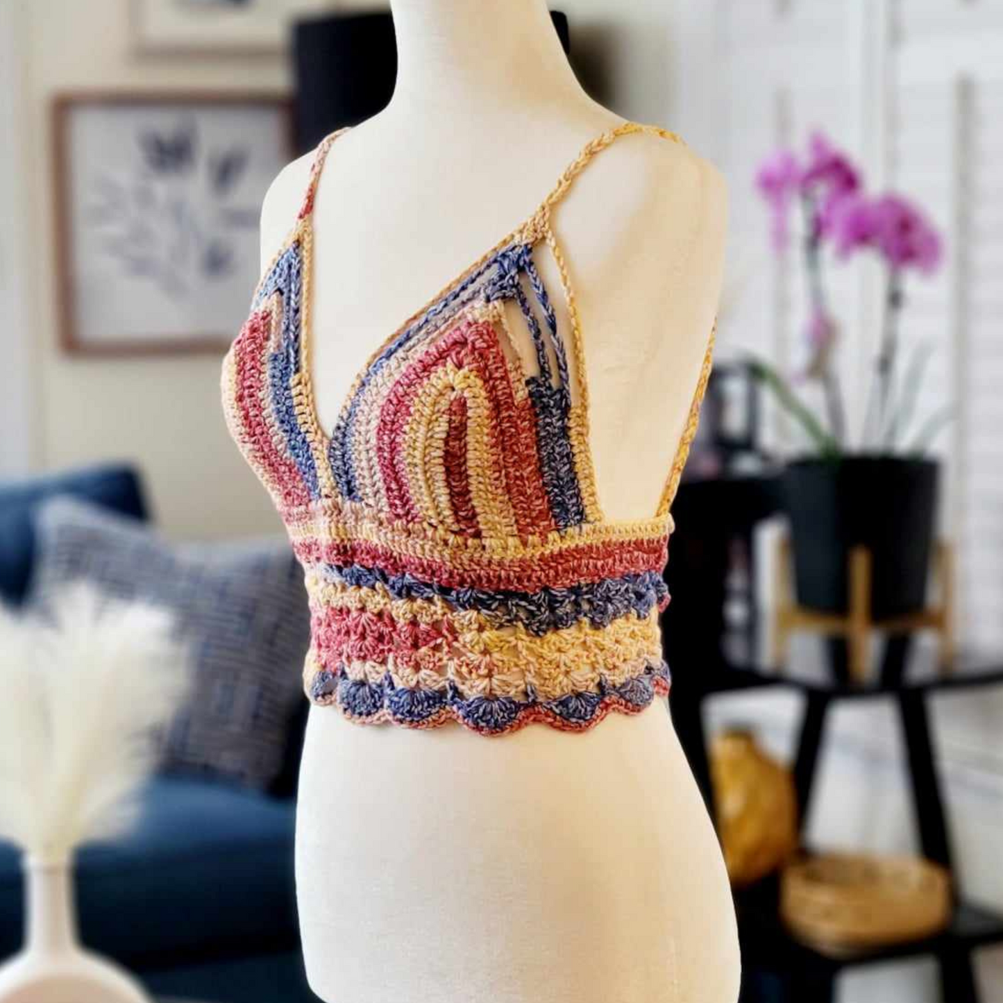 Multicolor Crop Top