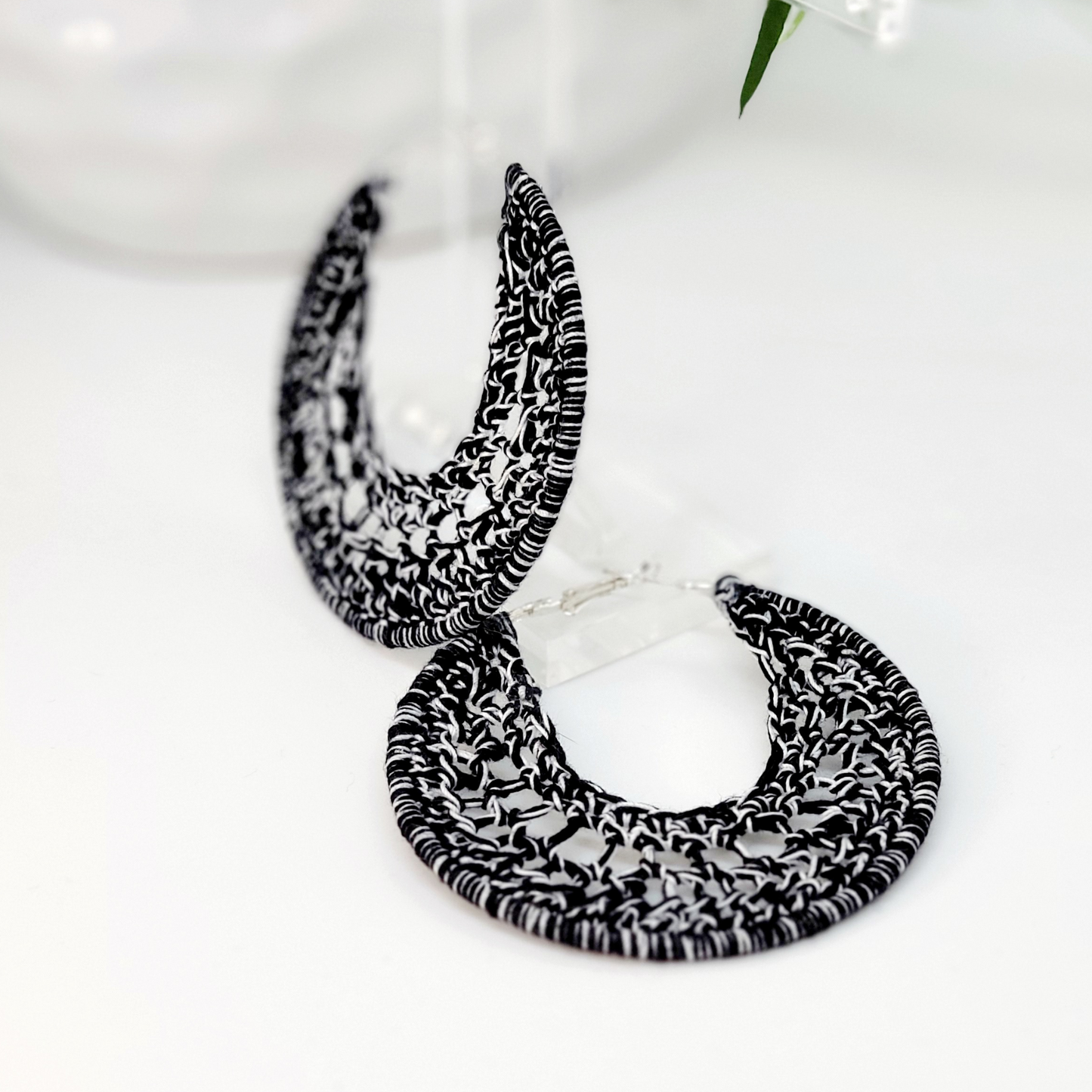 Crochet Hoop Earrings