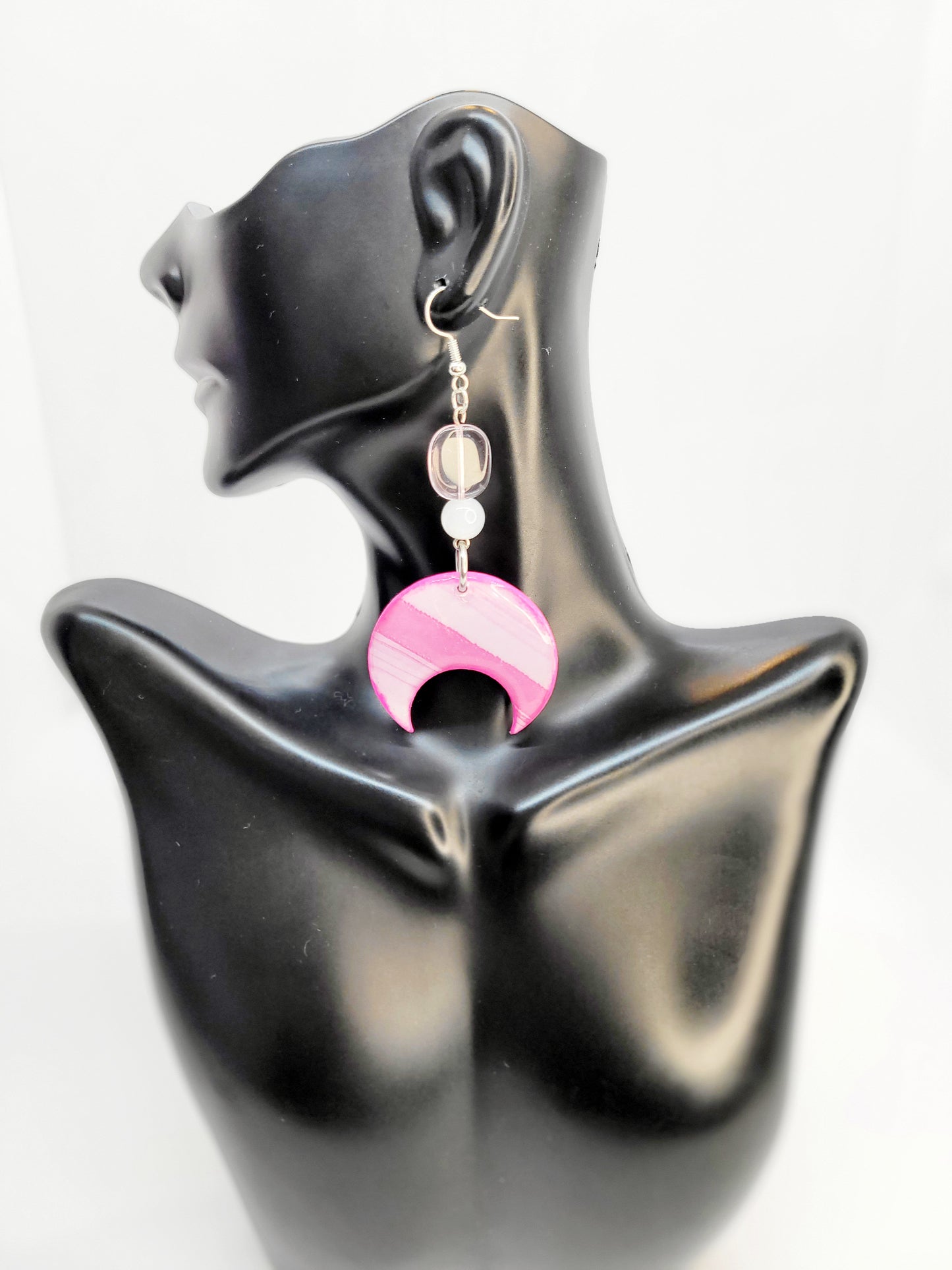 Pink Dangle Earrings