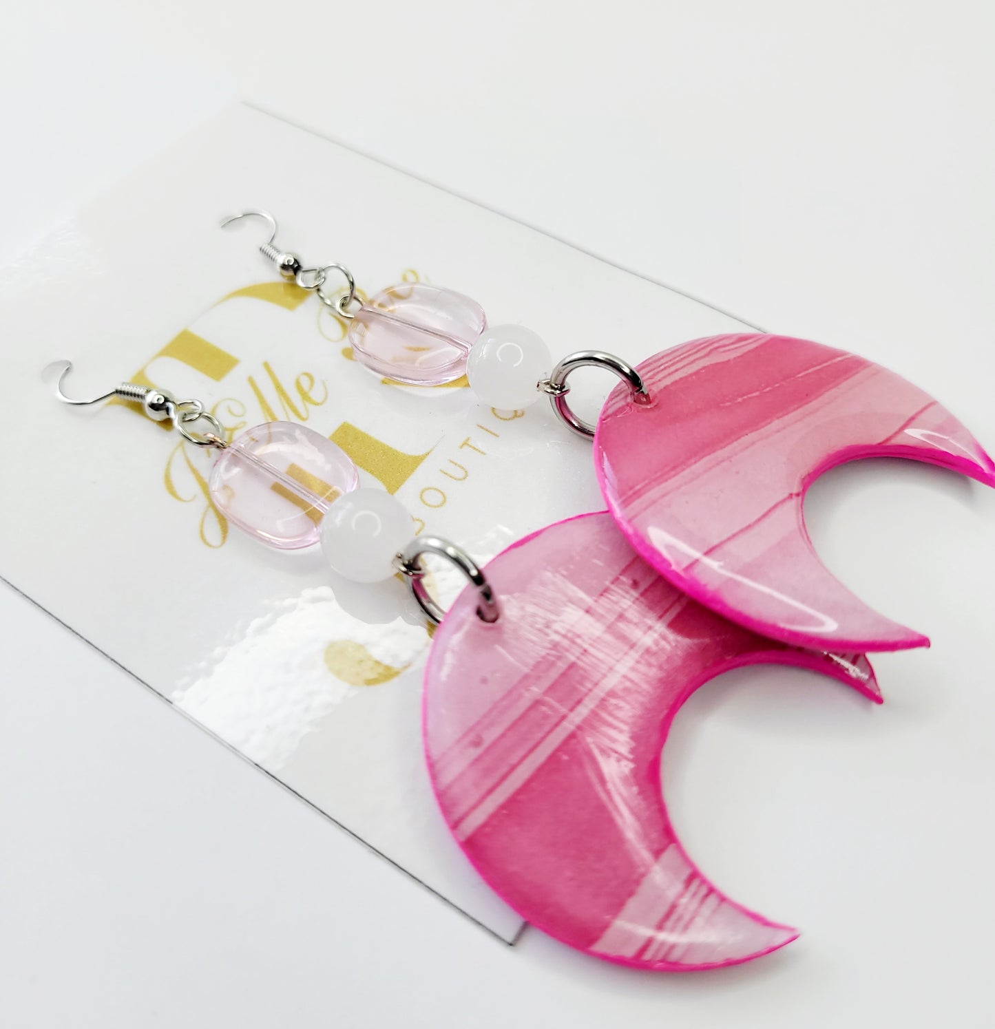 Pink Dangle Earrings