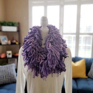 Purple Haze Shaggy Infinity Scarf