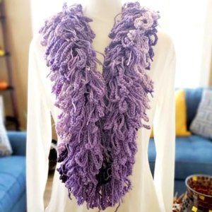 Purple Haze Shaggy Infinity Scarf