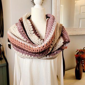 Extra Long Crochet Scarf Shawl Wrap