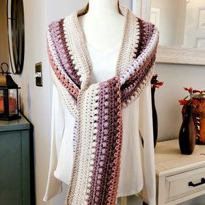 Extra Long Crochet Scarf Shawl Wrap