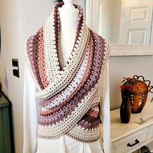 Extra Long Crochet Scarf Shawl Wrap